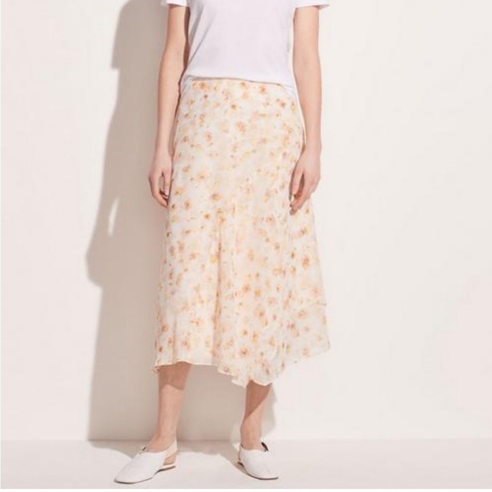 NWT Vince Pressed Petal Skirt